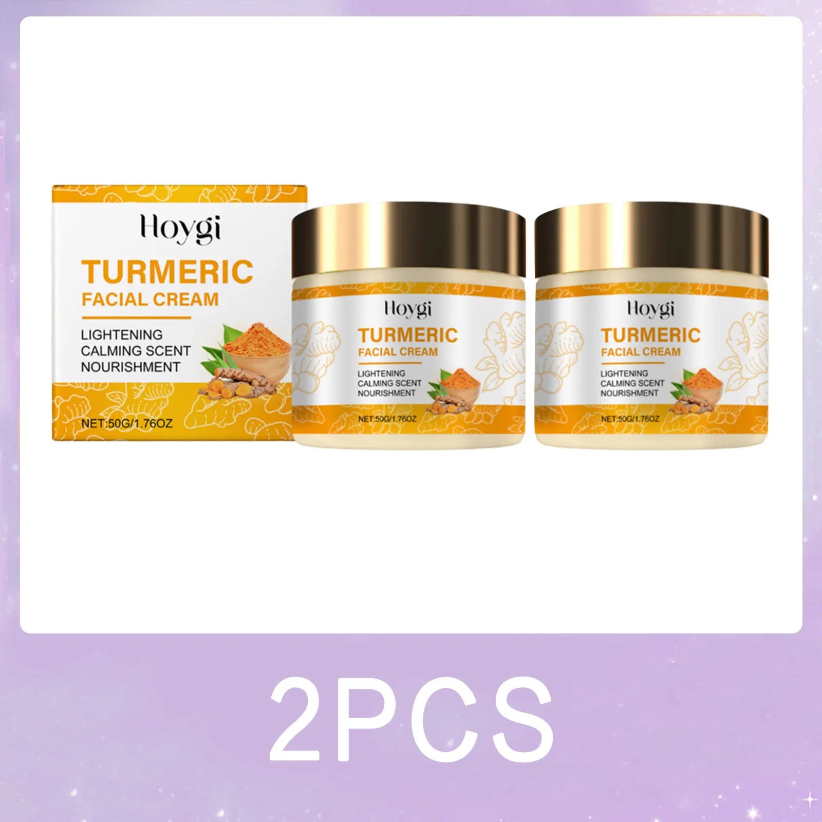Turmeric Skincare Set – Anti-Acne Soap Moisturising Face Cream & Brightening Serum