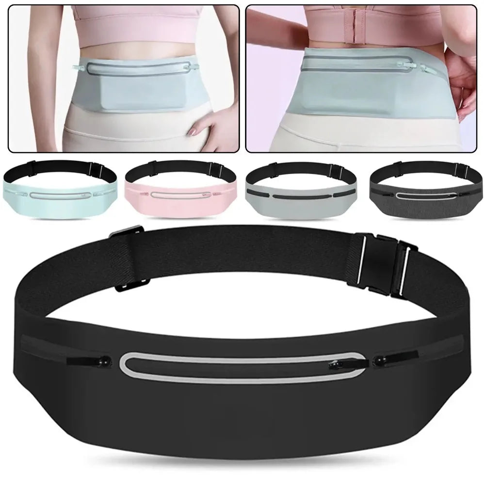 Waterproof Running Waist Pack with Adjustable Belt – Slim Phone Pouch for Men & Women