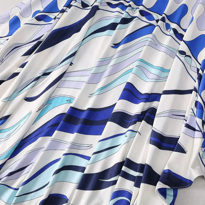 Elegant Women's Printed Maxi Dress – Casual Comfortable & Breathable Summer Wear