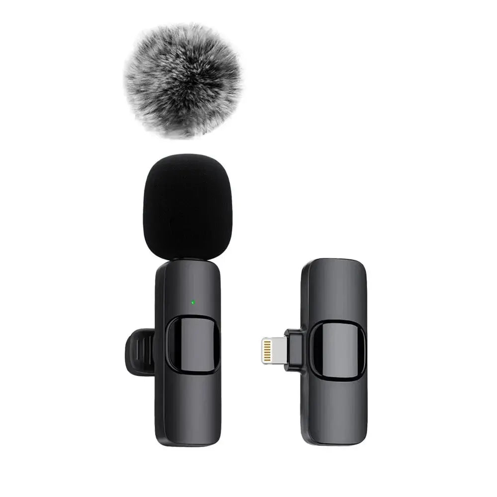 Wireless Lavalier Microphone for iPhone, Android & Laptop