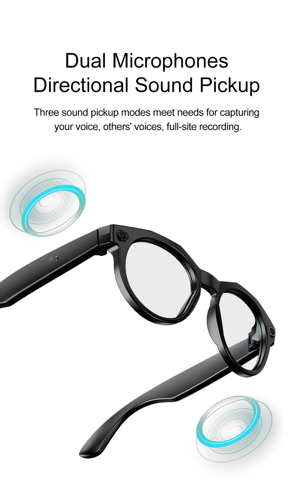 2026 New 4K HD AI Smart Glasses Men 800W Pixel Camera Bluetooth Call 4GB WIFI Transmission Voice Assistant Smart Glasses Women