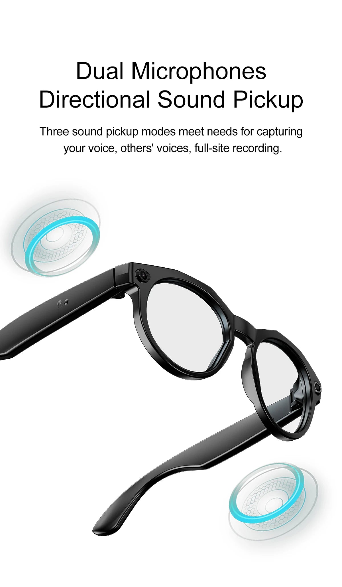 2026 New 4K HD AI Smart Glasses Men 800W Pixel Camera Bluetooth Call 4GB WIFI Transmission Voice Assistant Smart Glasses Women