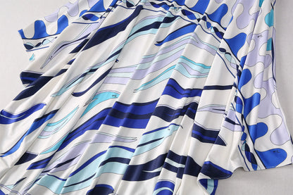 Elegant Women's Printed Maxi Dress – Casual Comfortable & Breathable Summer Wear