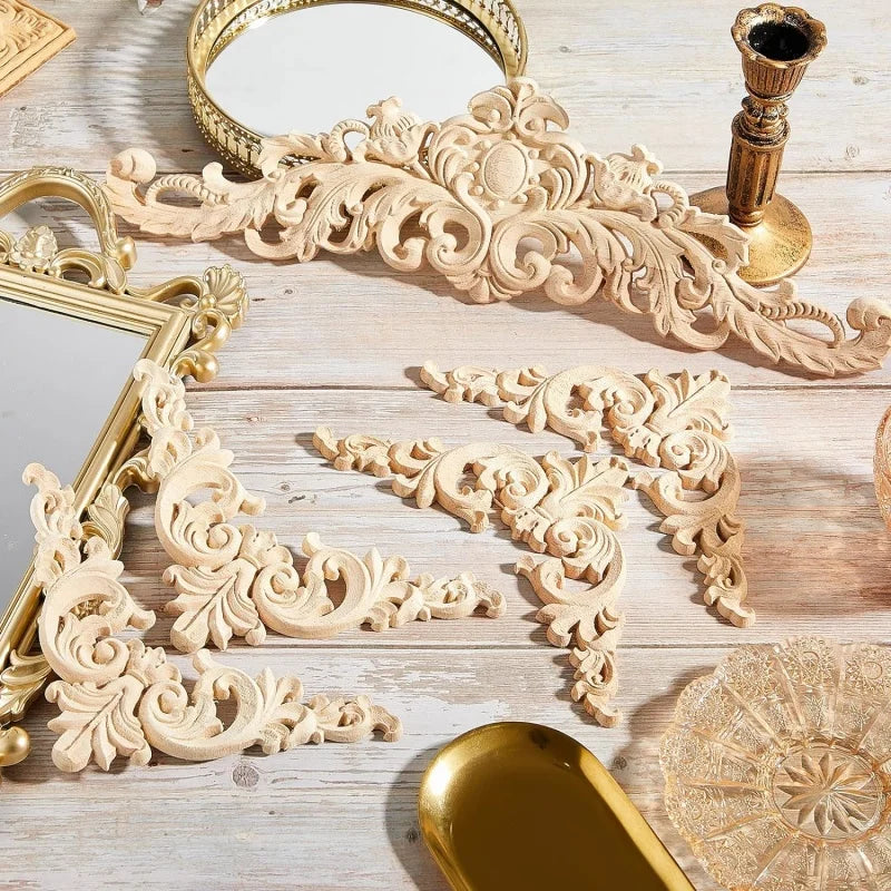 Decorative Wooden Appliques & Onlays for Furniture, Walls & Doors – DIY Wood Corner Frames