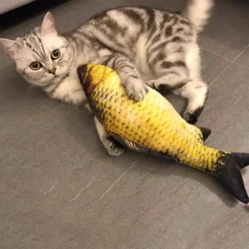 Fish Shape Cat Toy – Plush Scratch Board & Interactive Cat Toy