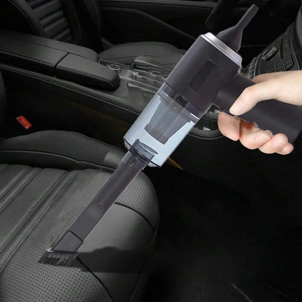 3-in-1 Handheld Car & Home Vacuum Cleaner – USB Rechargeable, Suction & Blower