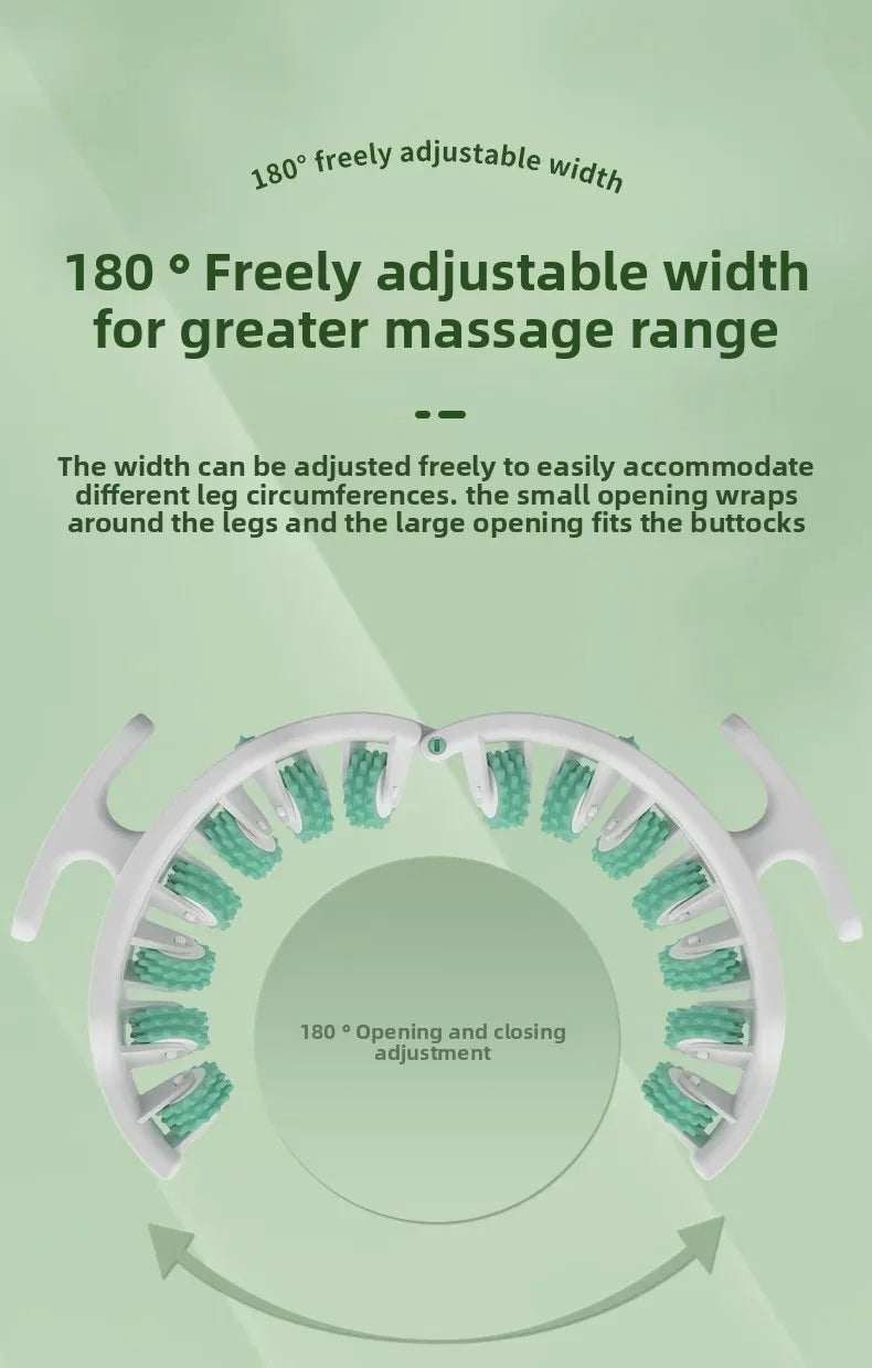 Ring Leg Massager Massage Roller Detachable Handles for Full Body Neck Shoulder Abdominal Muscle Slimming Relaxation