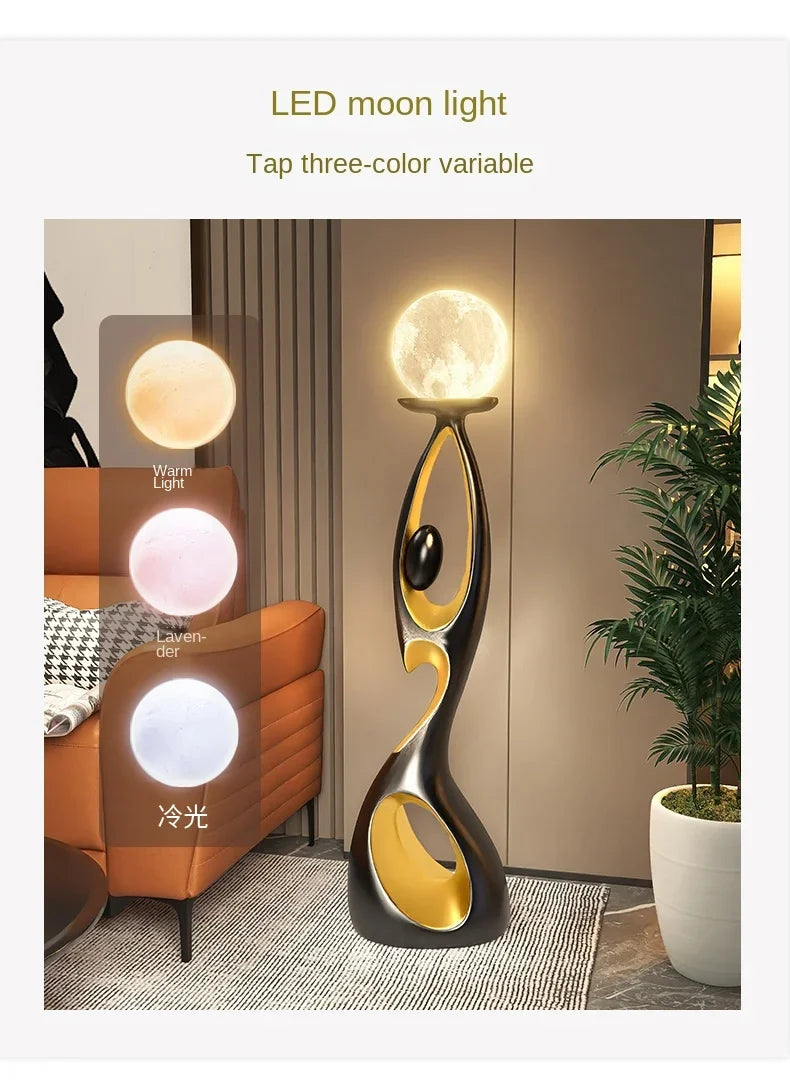 Abstract Dancing Figures Resin Sculpture – Modern Nordic Home Decor