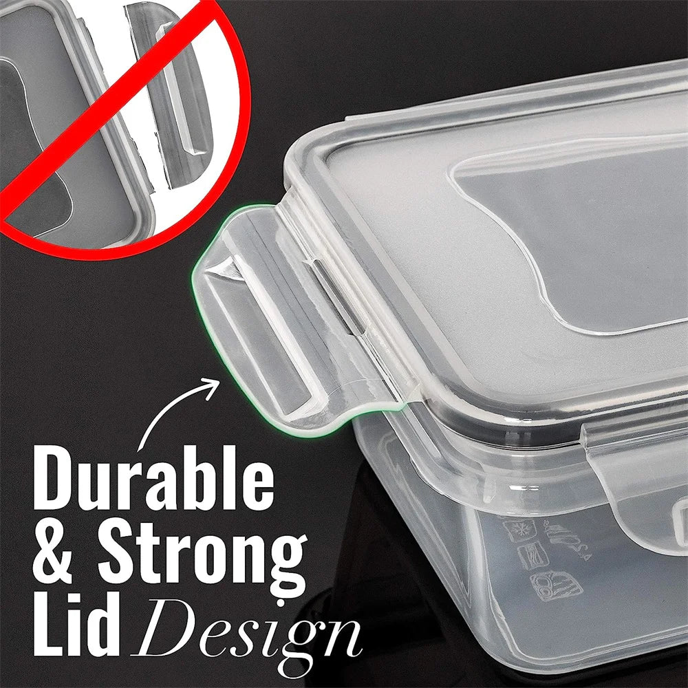 10PCS Food Storage Containers – BPA Free Microwave Safe Set 840ML