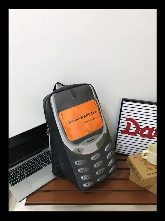 Unisex Splashproof Nylon Backpack with Mobile Phone Pocket – High-Capacity Casual Street Style Bag