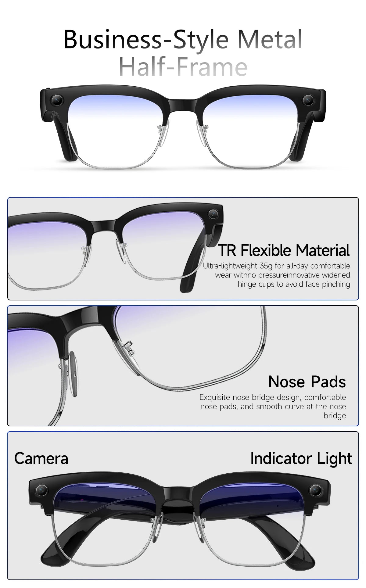 2026New Ultra AI Smart Glasses With 800W Camera GPT Sunglasses WIFI Transmission Bluetooth Call Video Music Player For Men Women