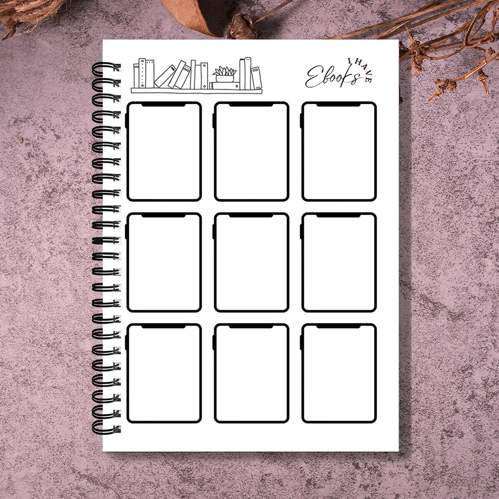 1PC Reading Planner Journal -Reading Journals Gift for Lovers Reading Review Log Book Club Journal and Planner to Review and Tra
