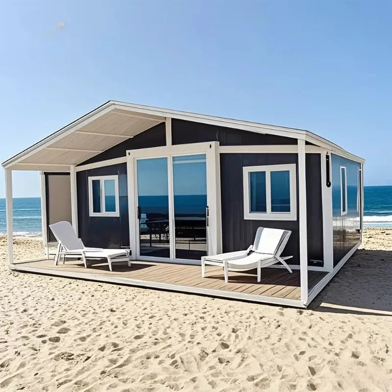 20FT 40FT Prefab Expandable Container House Steel Sandwich Panel Tiny Home with Bathroom Modular Living Cabin