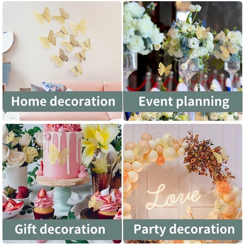 3D Butterfly Wall Stickers – DIY Decorative Butterflies for Home Decor