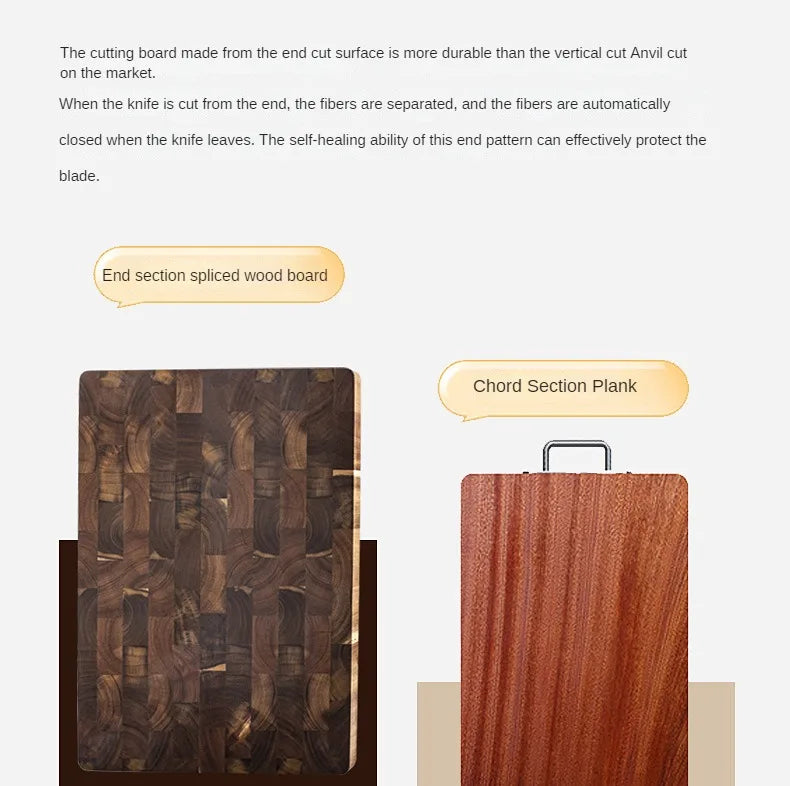 Cutting Board Double-sided Using Premium Acacia Wood Splicing Chopping Board Drain Water and Damp-proof Kitchen Tools
