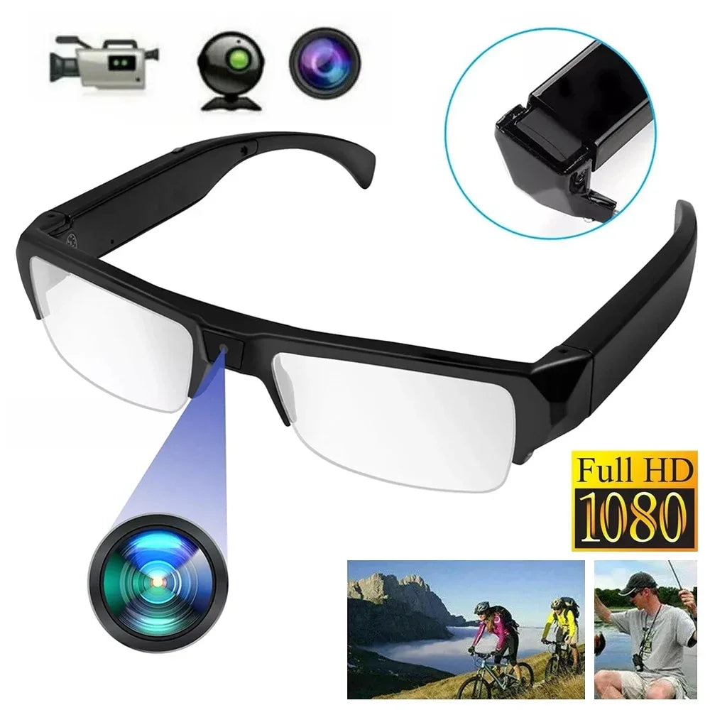 1080P HD Mini Camera Glasses Action Camcorder Outdoor Cycling Sports Security DVR Glasses Camera Sports Video Glasses