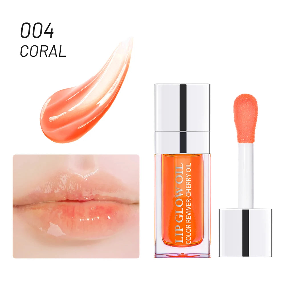 Hydrating Pink Lip Oil Gloss – Moisturising & Plumping Lip Treatment Soft & Nourished Lips