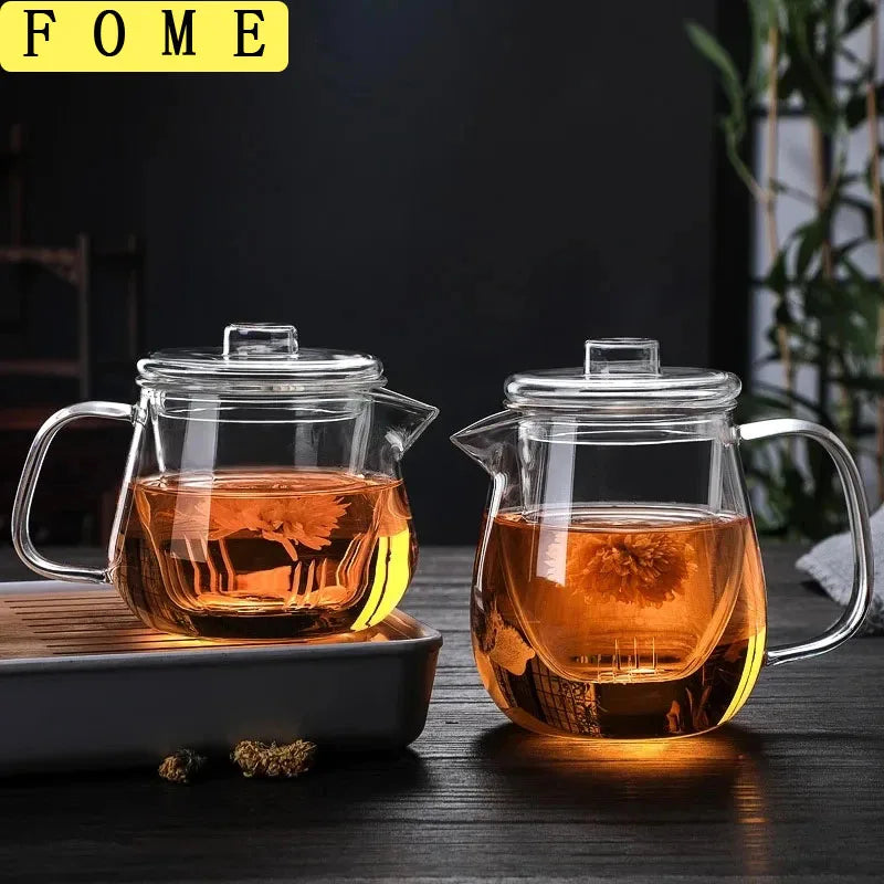 Penguin Shape Glass Teapot – Borosilicate Chinese Tea Pot with Filter