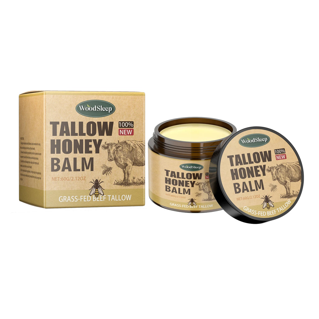 Beef Tallow Honey Balm – Organic Face & Body Moisturizer