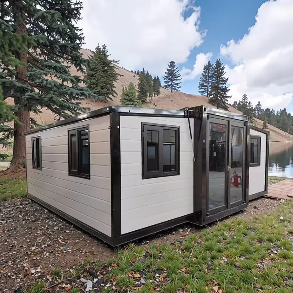 20FT 40FT Prefab Expandable Container House Steel Sandwich Panel Tiny Home with Bathroom Modular Living Cabin