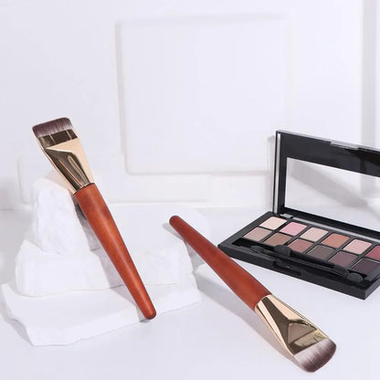 Ultra-Thin Flat Foundation Brush – Soft Synthetic Makeup Brush