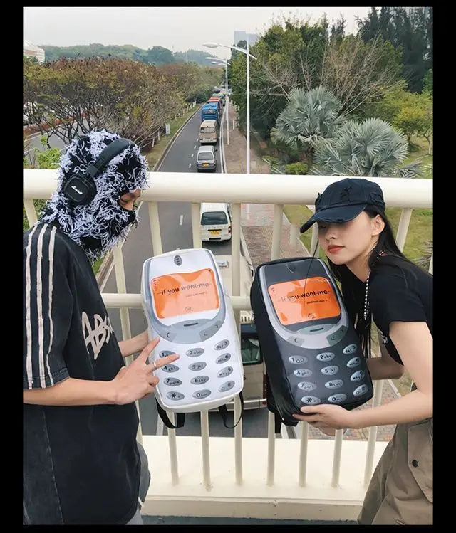 Unisex Splashproof Nylon Backpack with Mobile Phone Pocket – High-Capacity Casual Street Style Bag