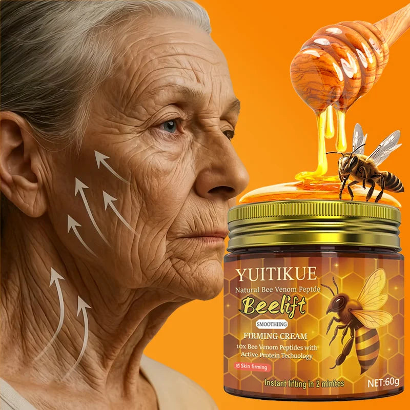 Bee Venom Firming Cream 60g - 10x peptides, lifts, smooths wrinkles, softens skin, use morning and night after cleansing