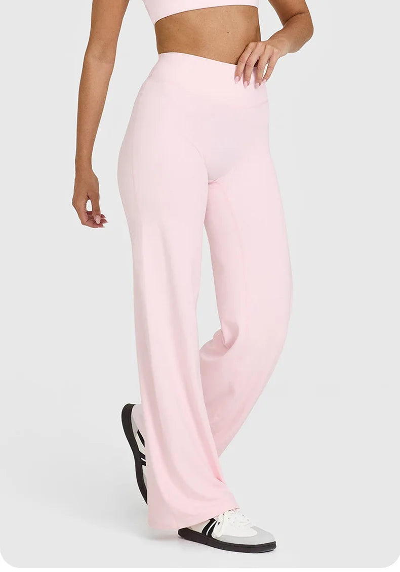 Sports straight-leg pants for women without embarrassment wide-leg pants yoga breathable fitness clothing versatile casual pants