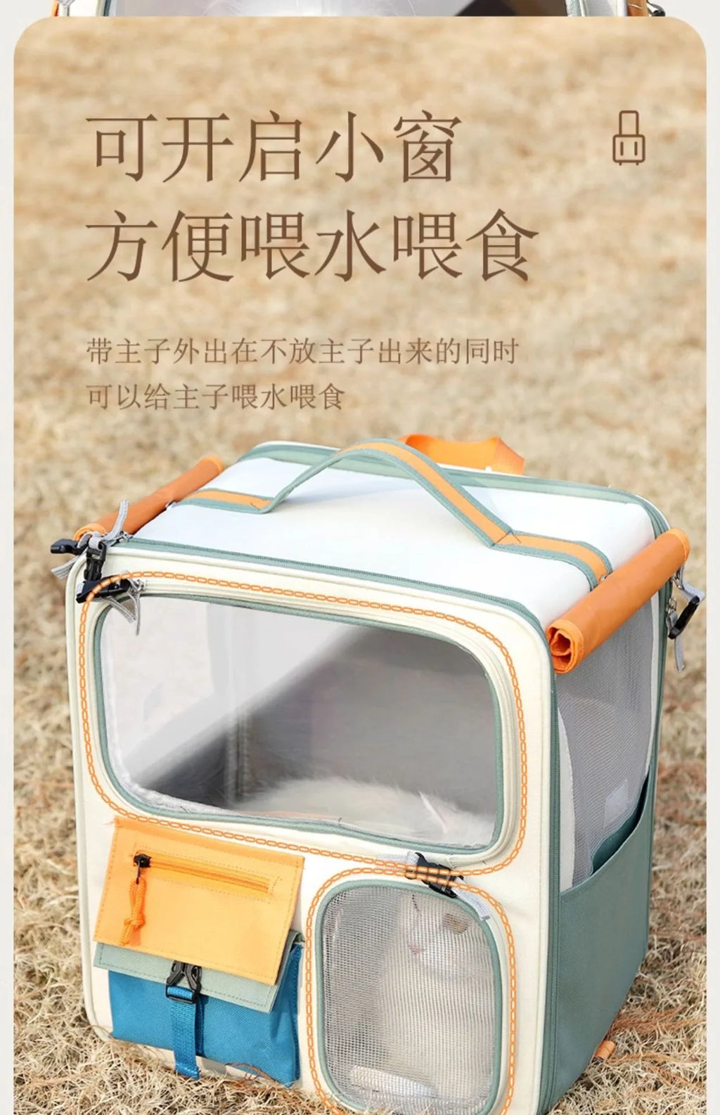 Extra Large Portable Pet Trolley Case, Detachable Dog Trolley Case, Large Foldable Pet Bag Cat Travel Carrier Bag