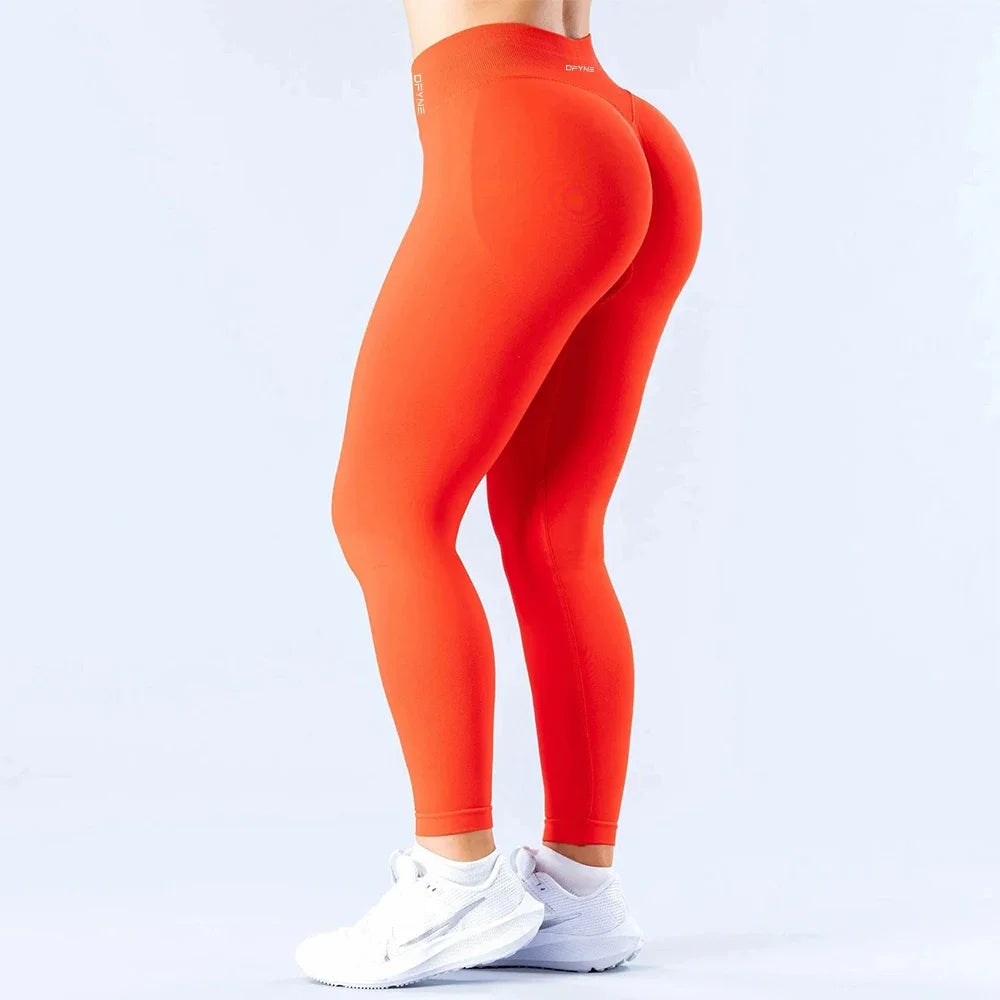 Women’s Seamless Yoga Leggings with Scrunch Detail