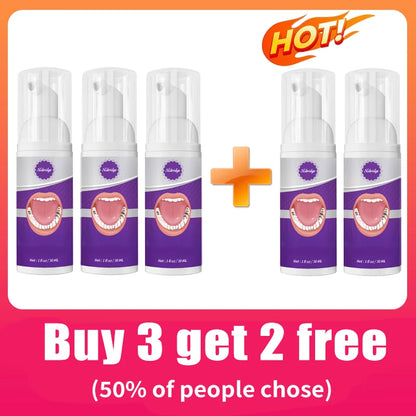 Anti-Cavity Foam Toothpaste Mousse for Tooth Decay Prevention & Deep Dental Cleaning