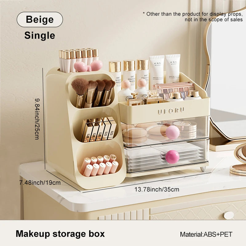 Uforu Back-to-School Cosmetics Storage Box – Large Multifunctional Organizer for Students