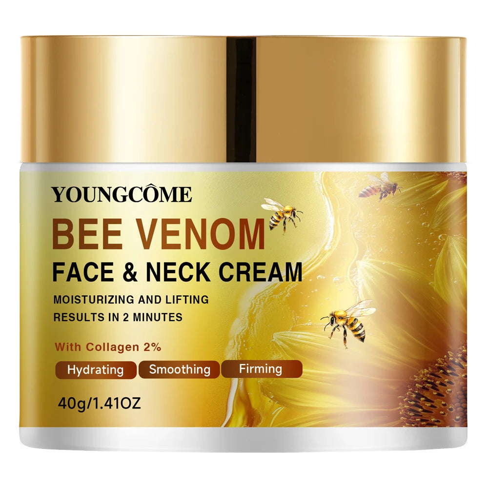 40/70g Bee Venom Face Neck Cream - Daily Moisturizing Firming Skin Smoothing Lifting Care for All Skin Types