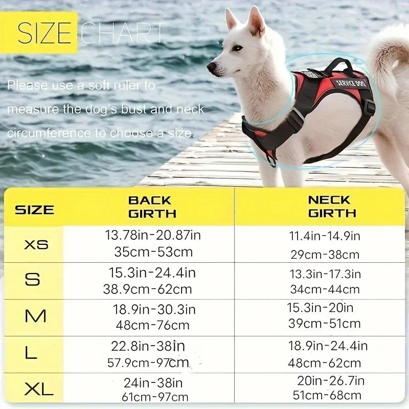 Tactical Dog Harness – Reflective No Pull Heavy Duty Vest