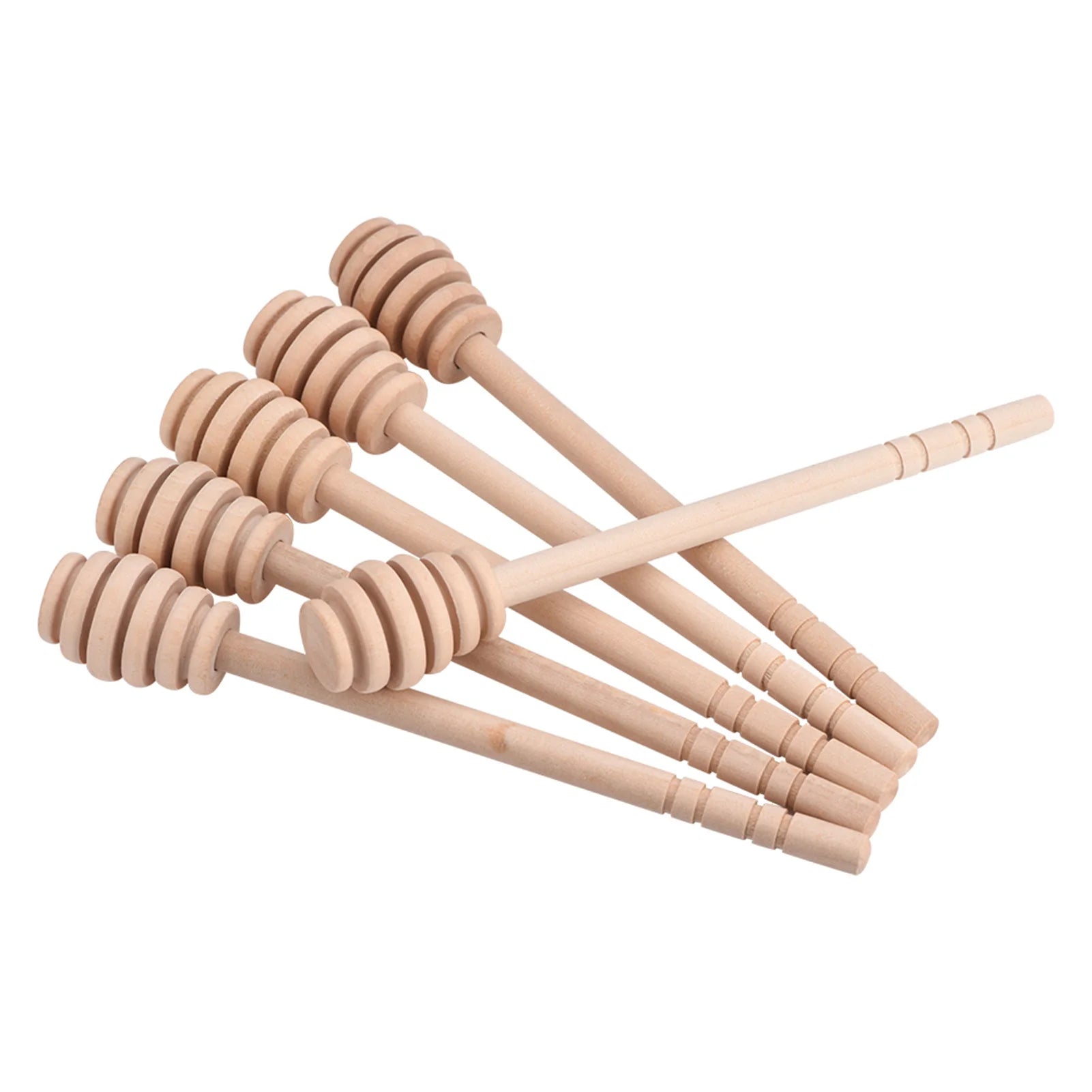 50PCS Wooden Honey Dipper Sticks – Natural Jam & Honey Stirring Sticks