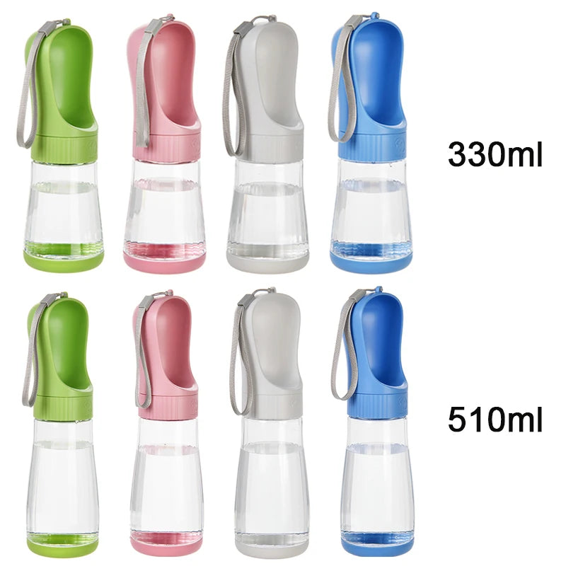 Portable 2-in-1 Dog Water Bottle with Food Container – Travel Pet Water Dispenser for Dogs & Cats