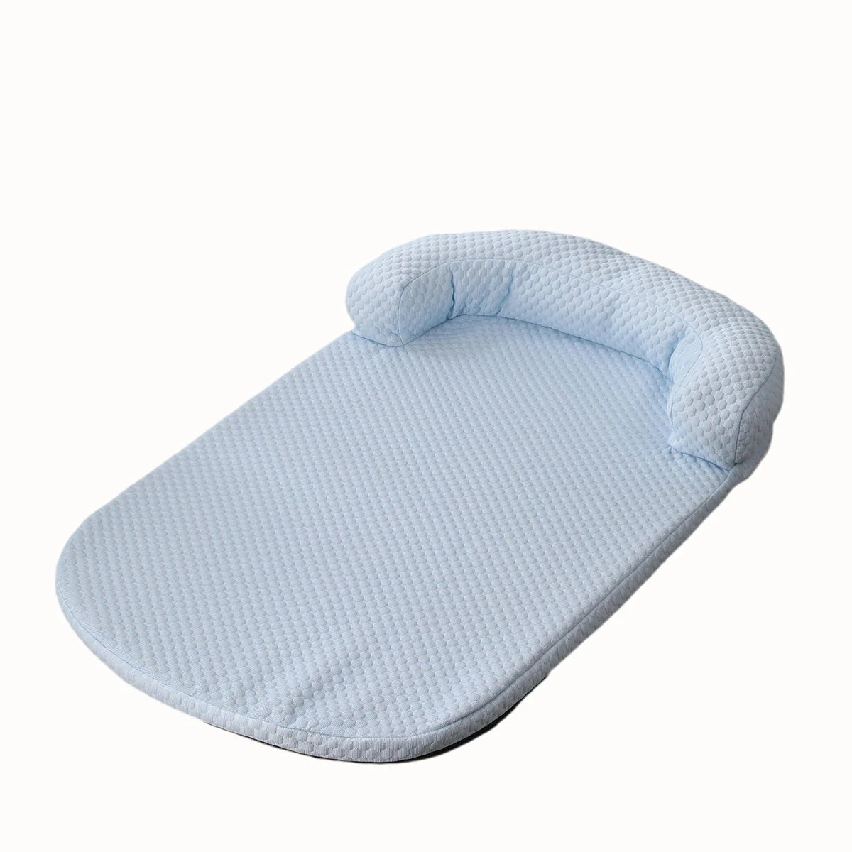Breathable Cooling Dog & Cat Bed – Anti-Slip Ice Silk Cushion with Pillow for Small & Large Pets