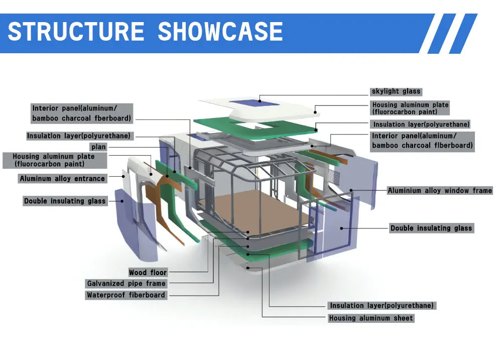 2 Bedroom Pod House Apple Cabin 40ft Capsule Premium Grade Moveable Office Pod Modern Space Capsule House Tiny Space Home