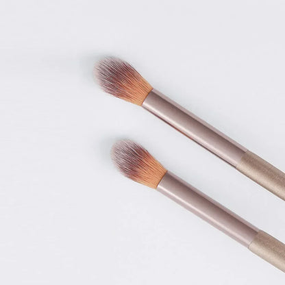 2-Piece Nose & Highlight Makeup Brush Set – Soft Blending Brushes for Face