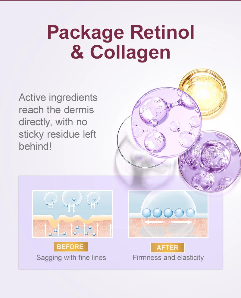 Retinol Anti-Wrinkle Face Set – Serum & Sakura Cream for Fine Lines Hydration & Anti-Aging