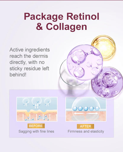 Retinol Anti-Wrinkle Face Set – Serum & Sakura Cream for Fine Lines Hydration & Anti-Aging