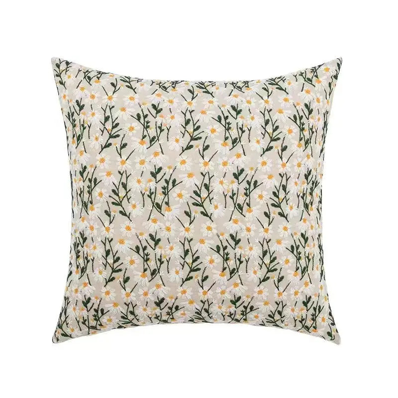 Bohemian Embroidered Cushion Cover – Geometric Tassel Sofa Pillowcase