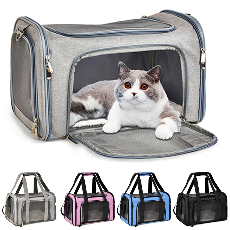 Portable Pet Carrier Backpack – Soft Side Dog & Cat Travel Bag