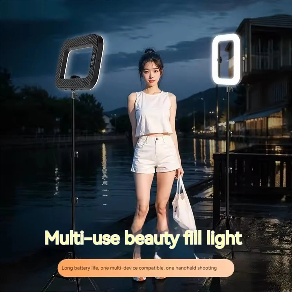 Rechargeable Ring LED Light – Portable Selfie & Live Stream Light