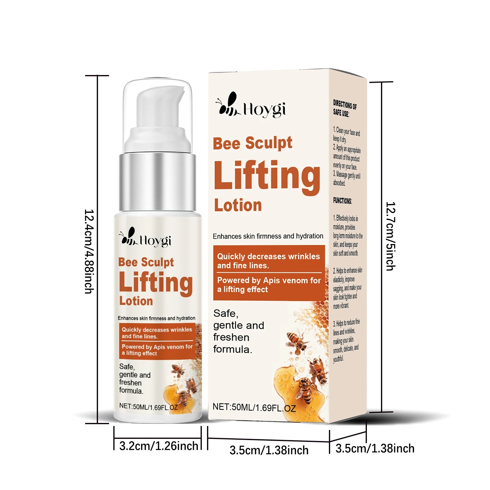 Bee Venom Cream for Face Remove Wrinkles Lifting Firming Improve Skin Sagging Tightening Nourishing Repair Facial Skin Care 50ml