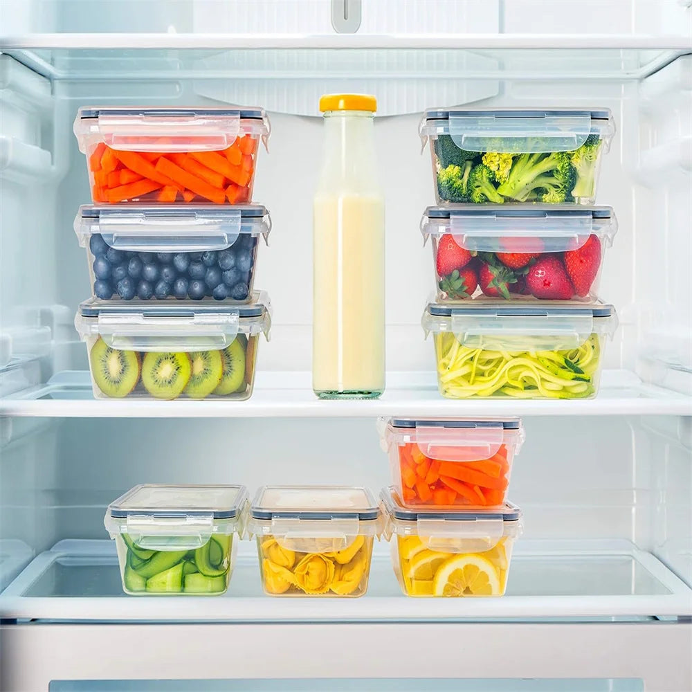 10PCS Food Storage Containers – BPA Free Microwave Safe Set 840ML