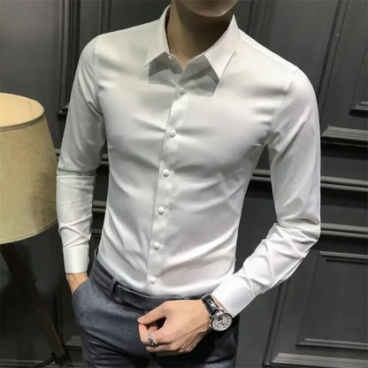 Men’s Long Sleeve Shirt – Elegant & Casual for Office and Everyday