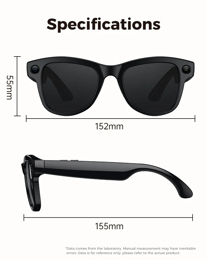 AI Smart Glasses 800W HD Pixel Camera Video Recording Outdoor Sport Sunglasses ChatGpt Translation Voice Call Bluetooth glasses