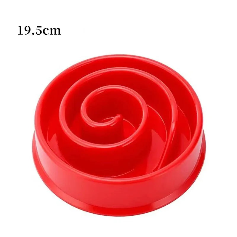 Dog Slow Feeder Bowl – Anti Gulping Non Slip Pet Food Dish