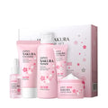 Sakura Facial Skincare Set for Women – Cleanser, Toner, Serum, Eye & Face Cream